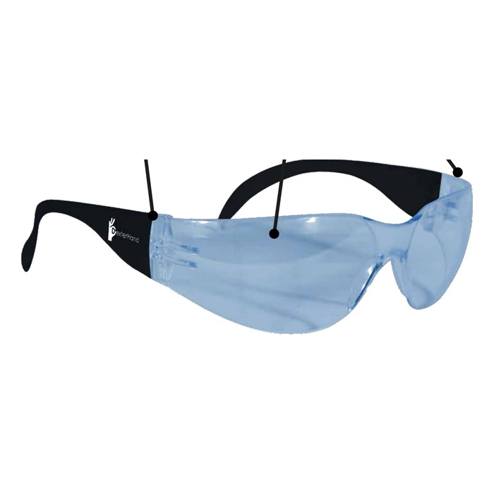 112B Lentes de policarbonato azul y negro